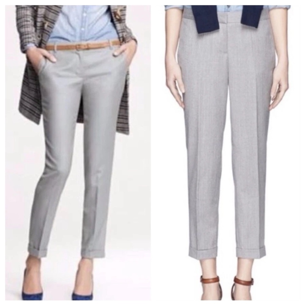 J. Crew Light Gray Women's Trousers